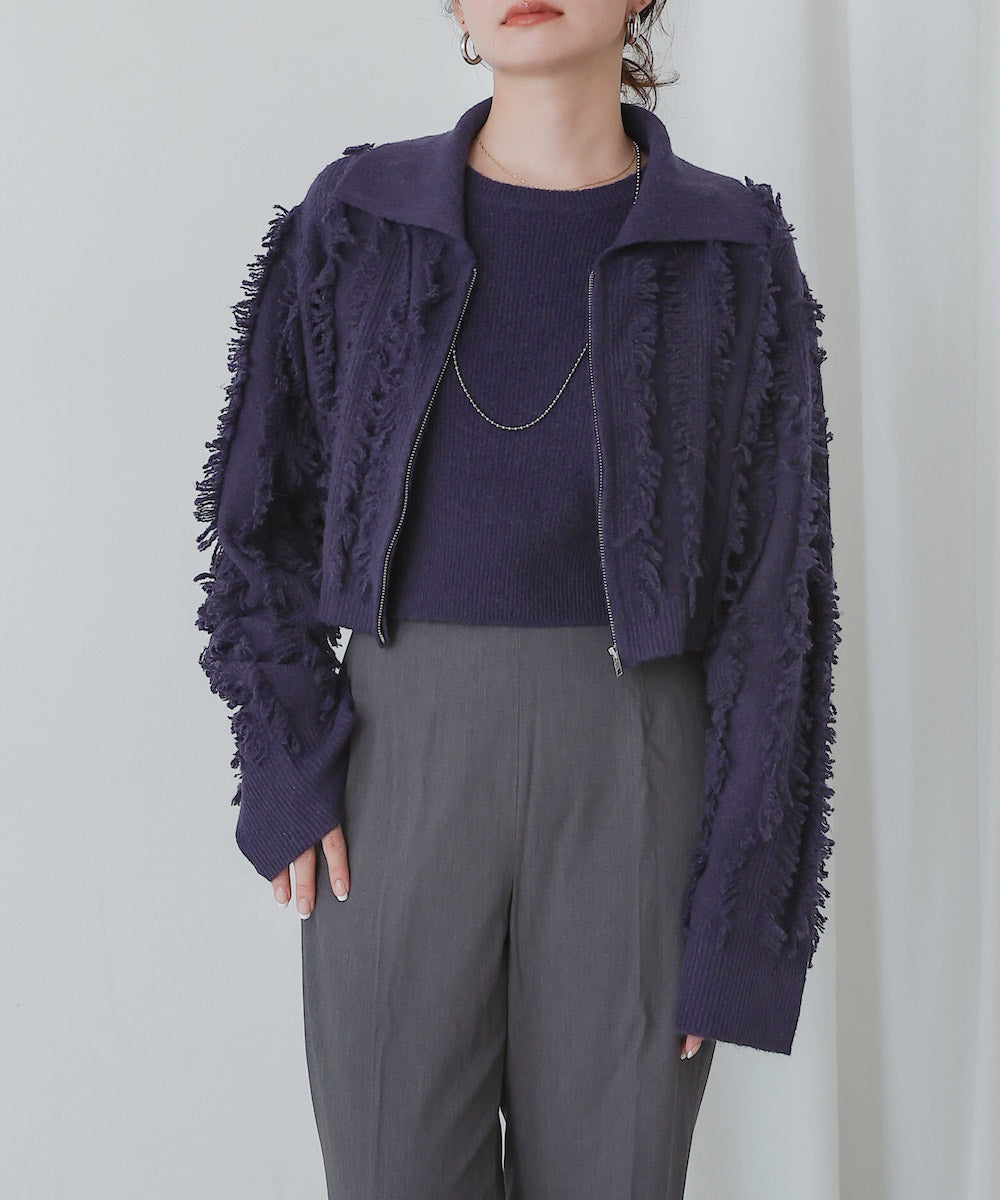 CROPPED TOPS+CARDIGAN