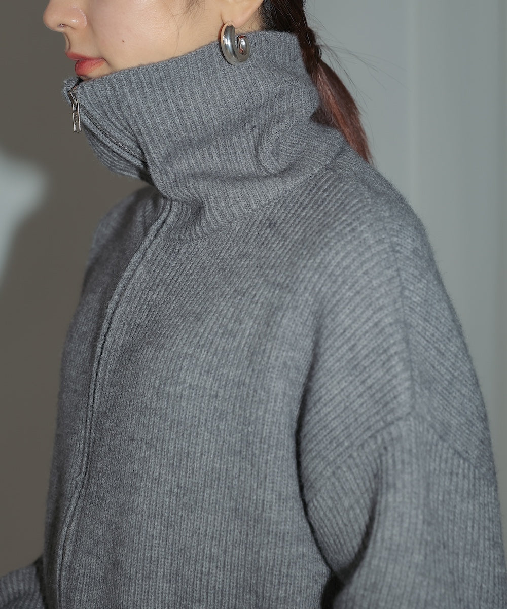 HIGH NECK KNIT+DRESS