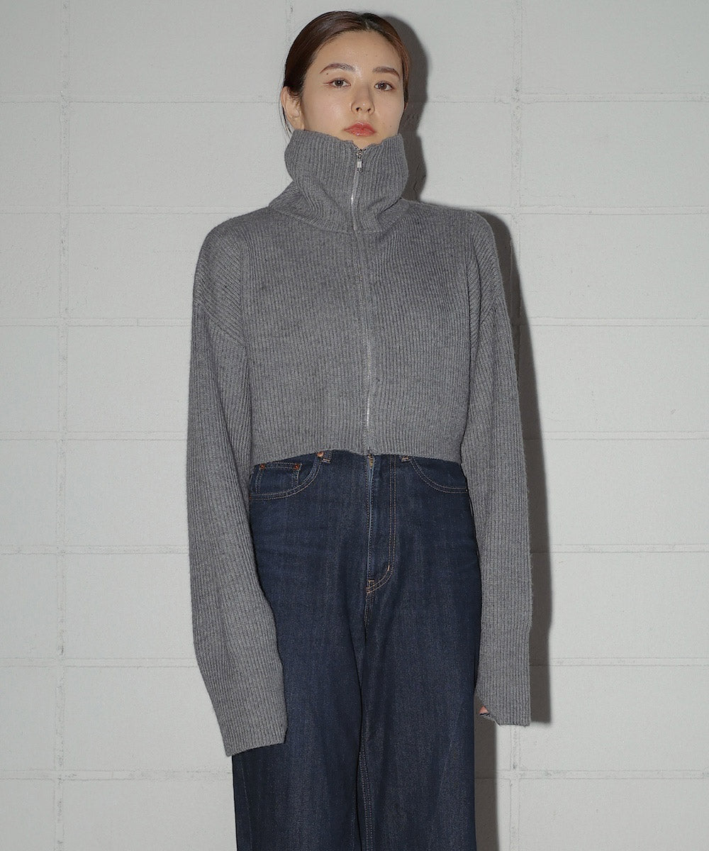 HIGH NECK KNIT+DRESS