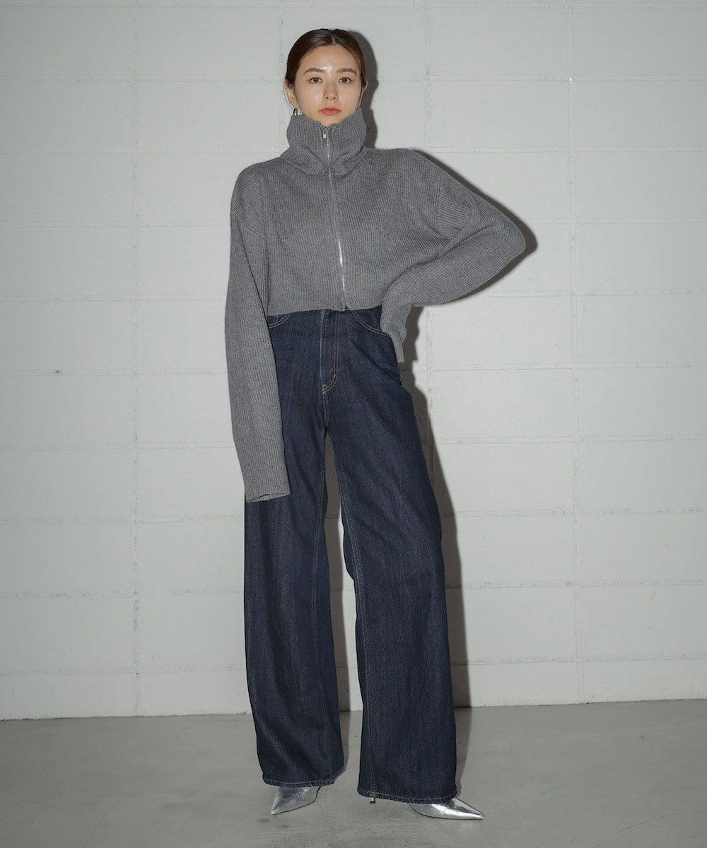 HIGH NECK KNIT+DRESS