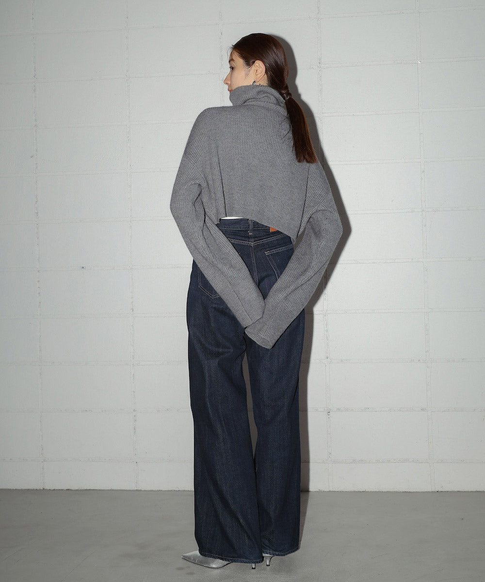 HIGH NECK KNIT+DRESS