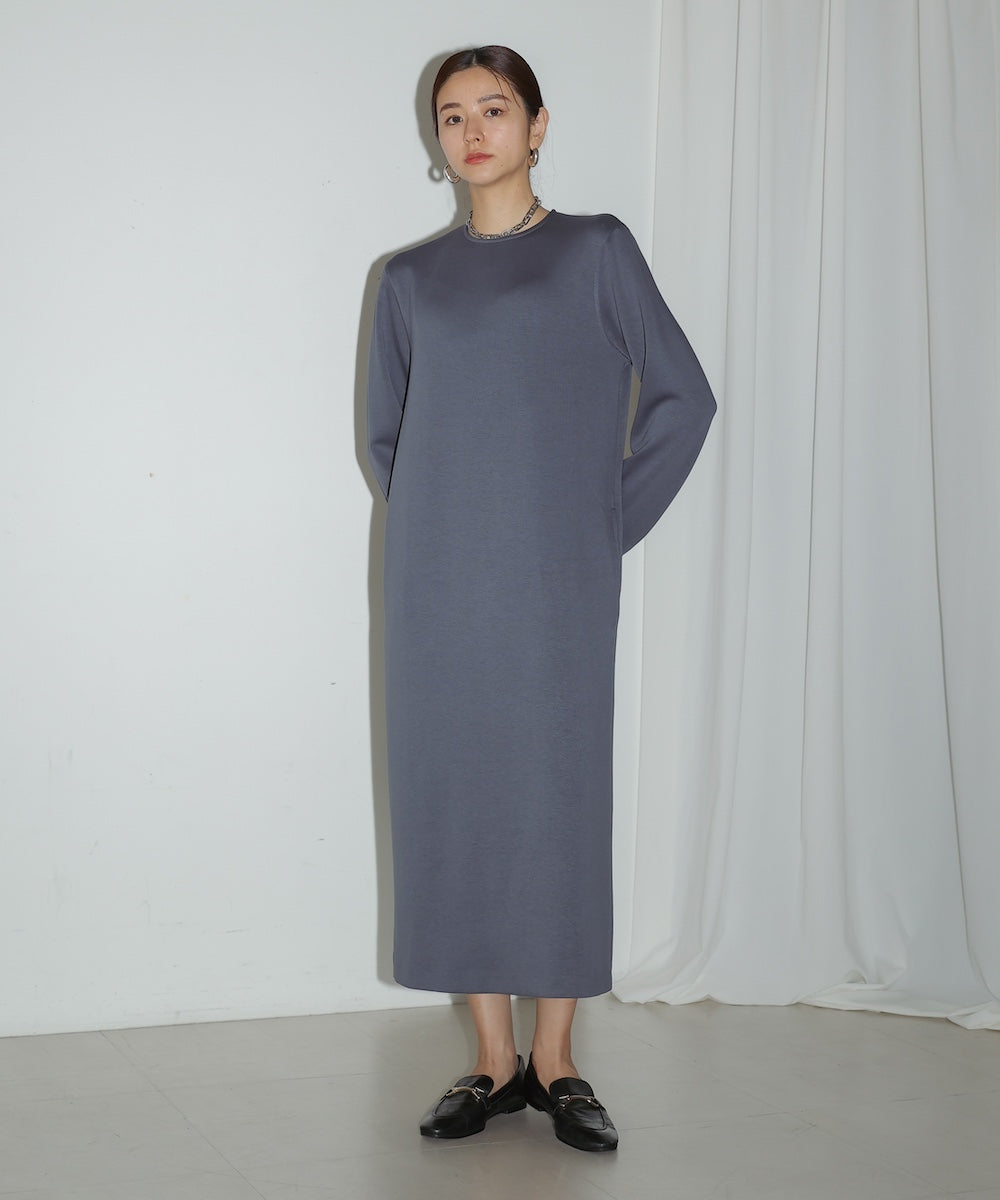 HIGH NECK KNIT+DRESS