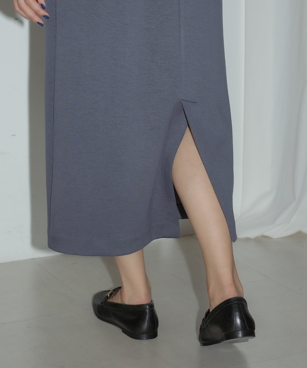 HIGH NECK KNIT+DRESS