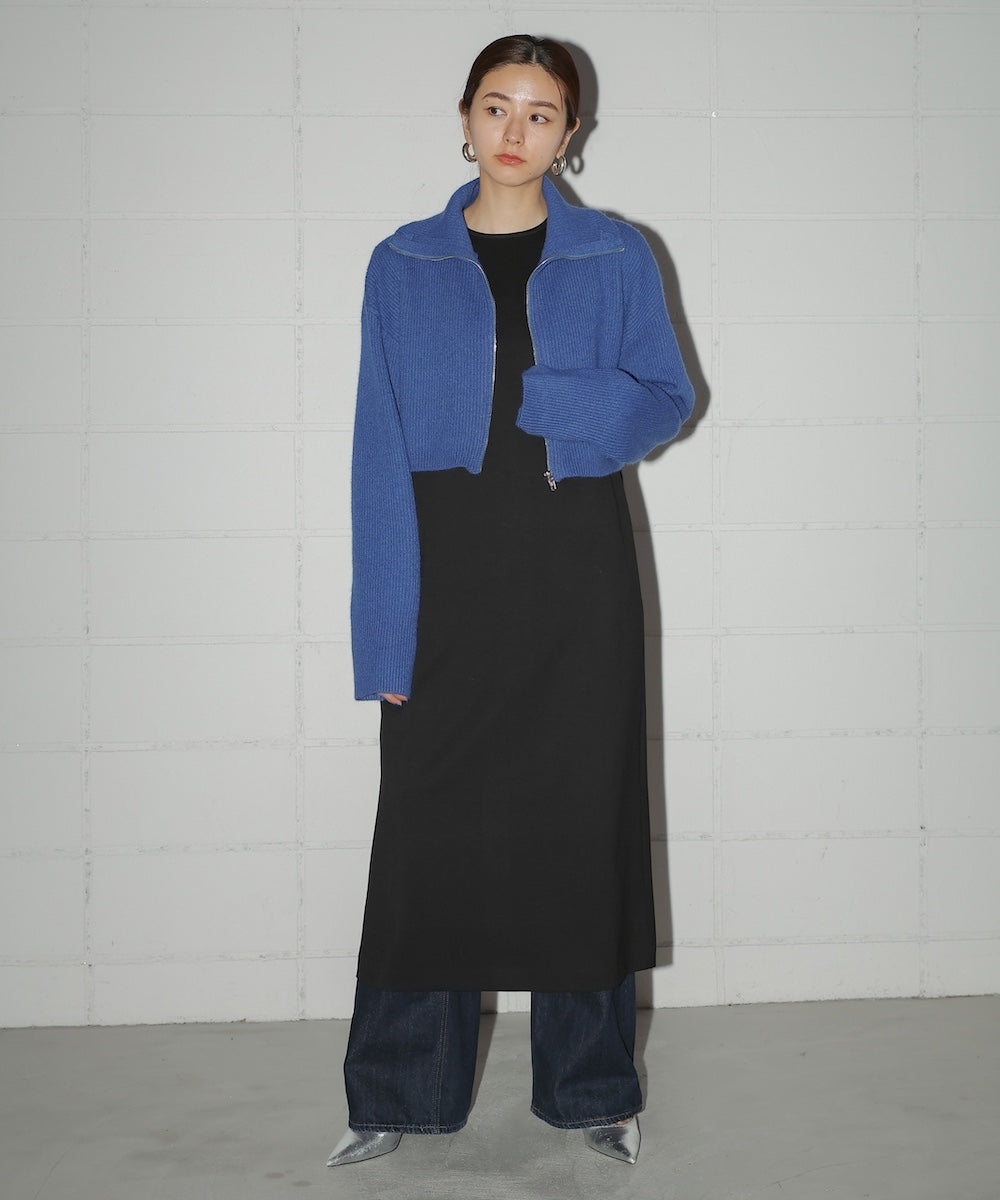 HIGH NECK KNIT+DRESS