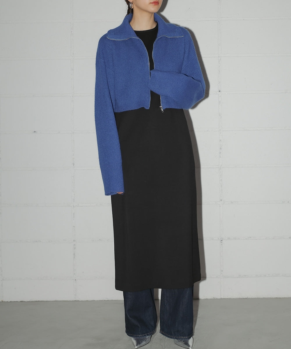 HIGH NECK KNIT+DRESS