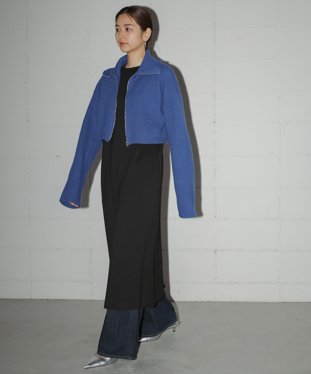 HIGH NECK KNIT+DRESS