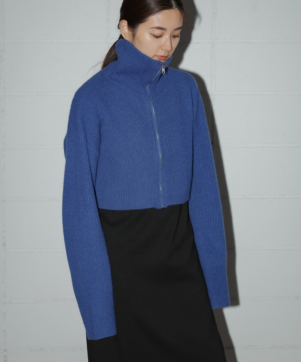 HIGH NECK KNIT+DRESS