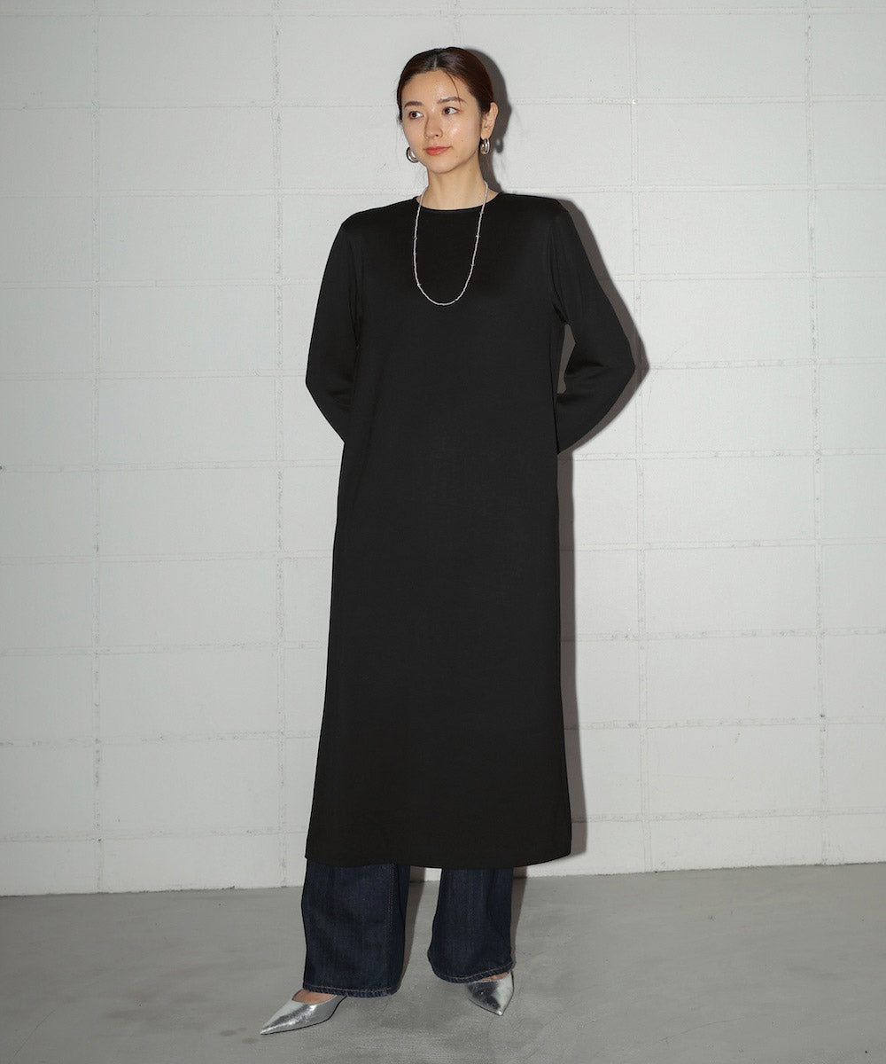 HIGH NECK KNIT+DRESS