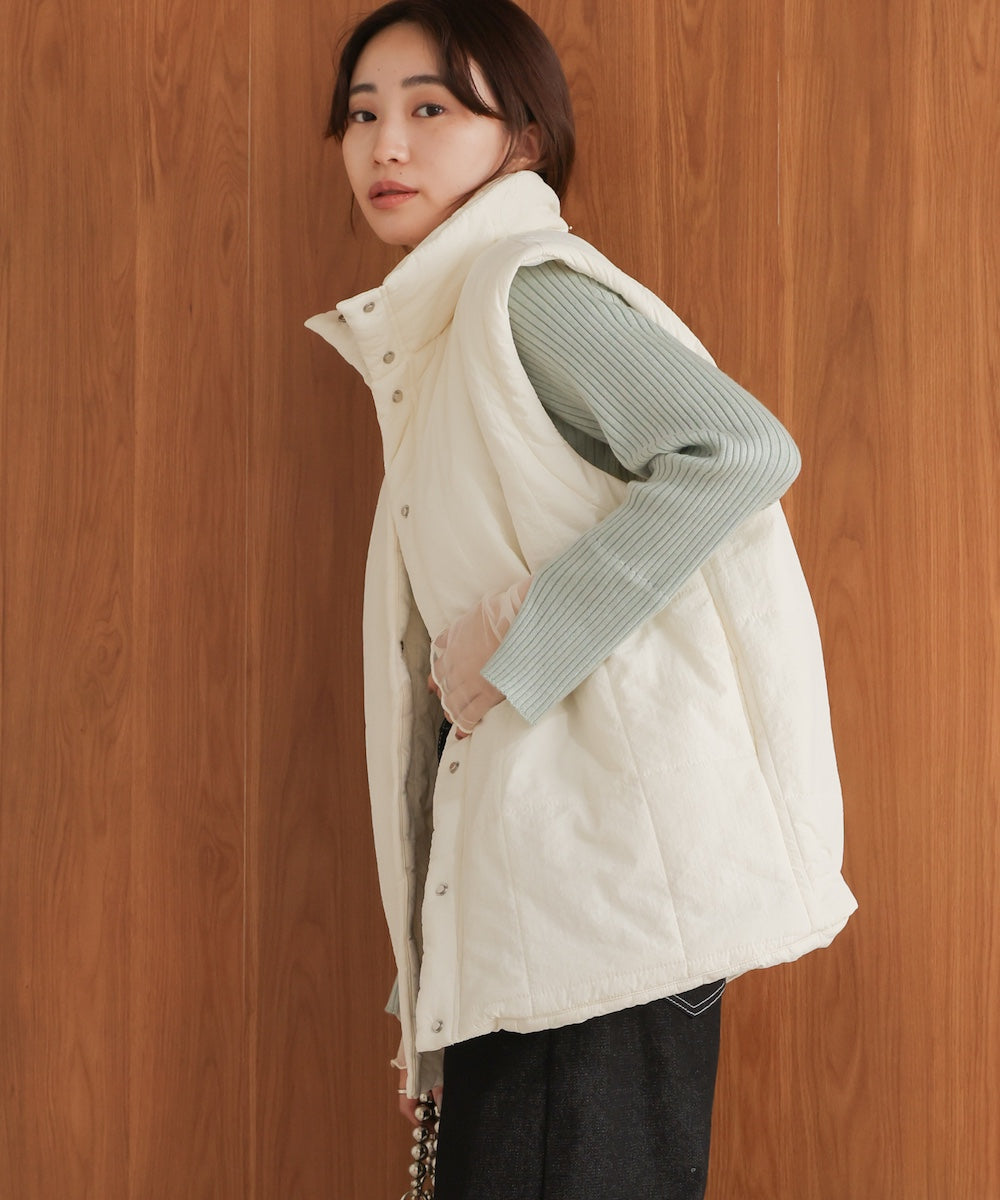 袖取り外し2WAYミドルキルティングジャケット