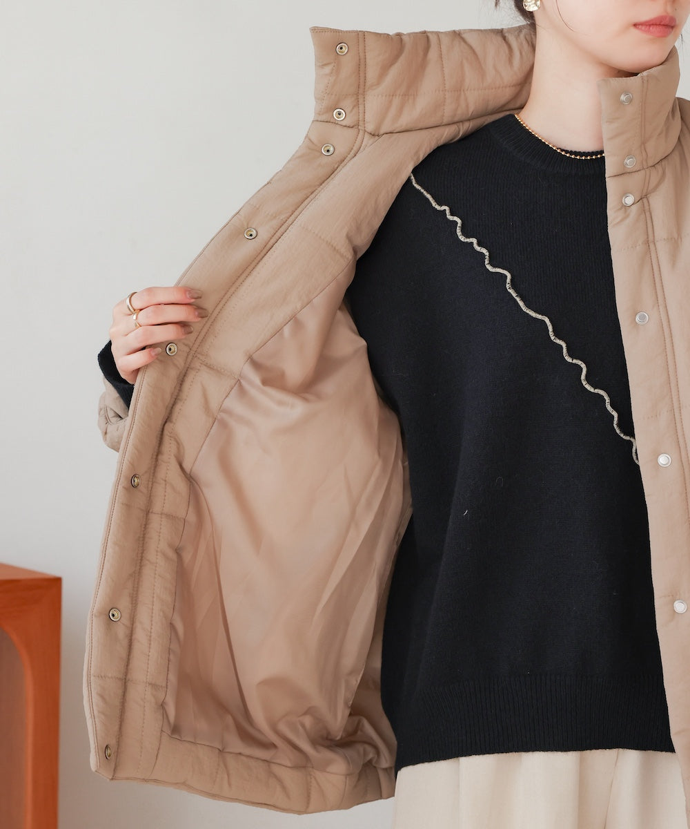 袖取り外し2WAYミドルキルティングジャケット