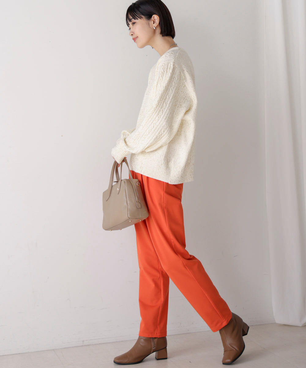 裏起毛キレイMEストレッチパンツ