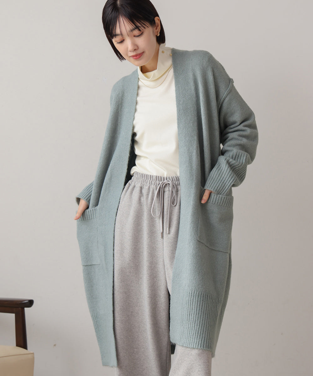 ふわりヤーンニットカーディガン