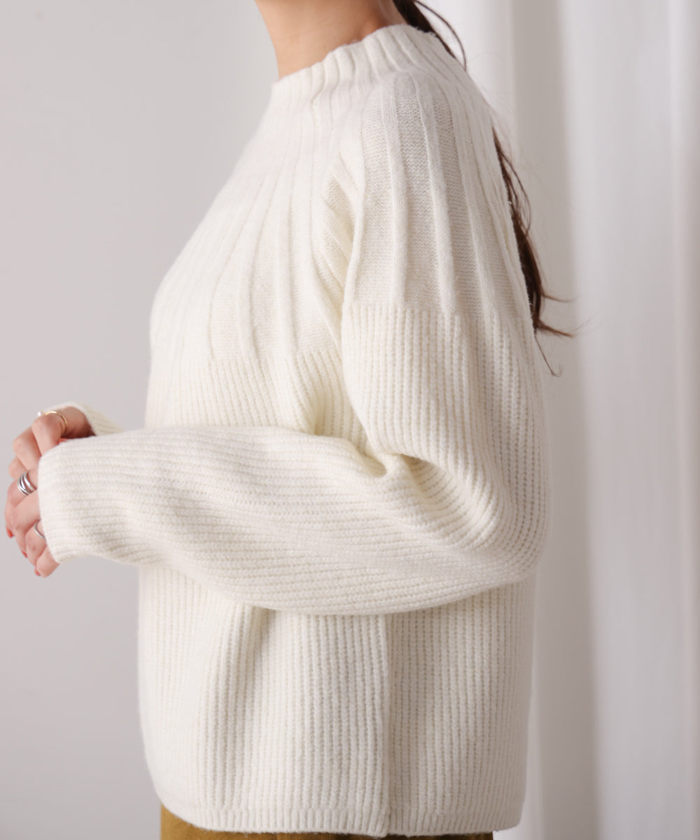 特紡ホイップネックプルオーバー
