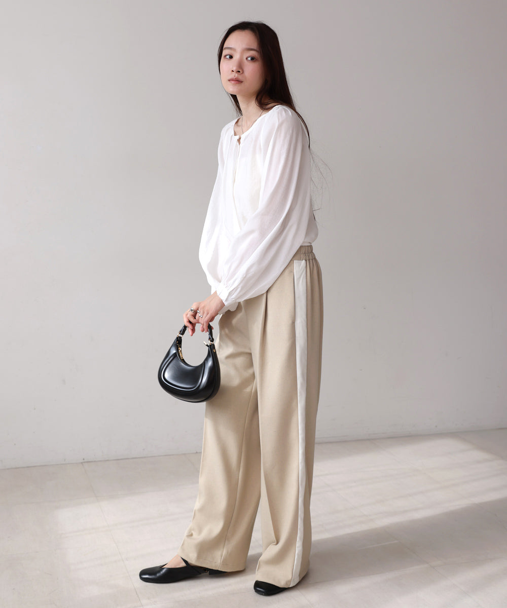 【S・Mサイズ展開】2WAYセンタープレスサイドラインパンツ