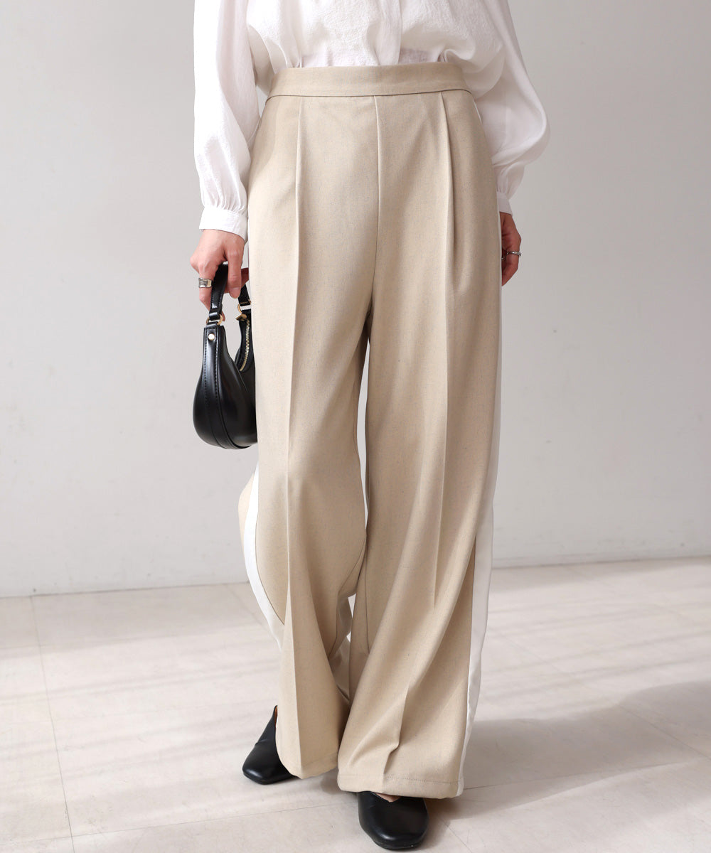 【S・Mサイズ展開】2WAYセンタープレスサイドラインパンツ