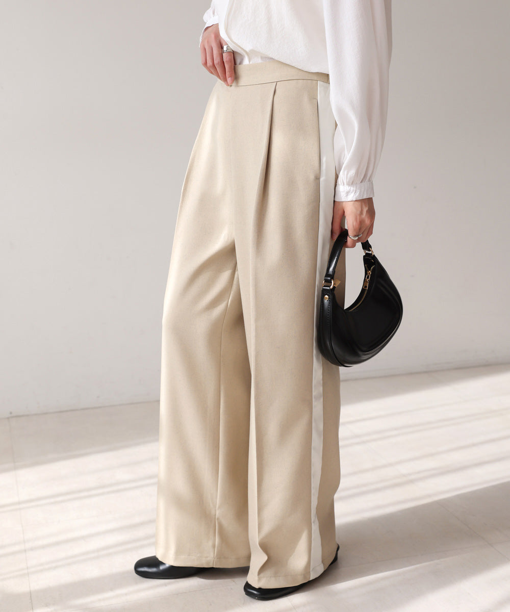 【S・Mサイズ展開】2WAYセンタープレスサイドラインパンツ