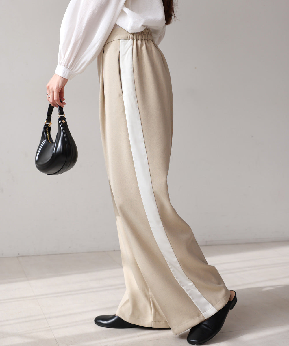 【S・Mサイズ展開】2WAYセンタープレスサイドラインパンツ