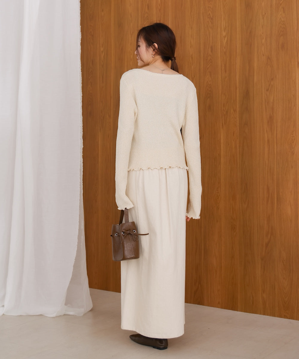 ヘムメロウスリットカーディガン