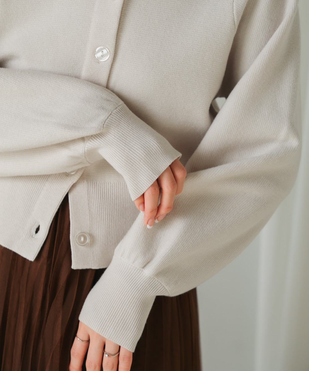 袖ドルマンニットカーディガン