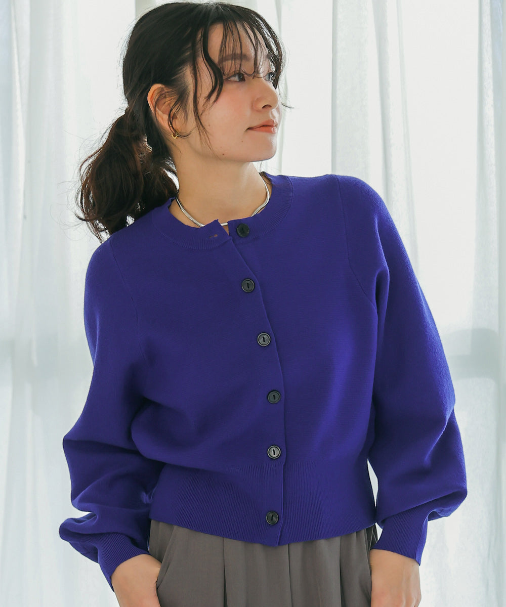 袖ドルマンニットカーディガン