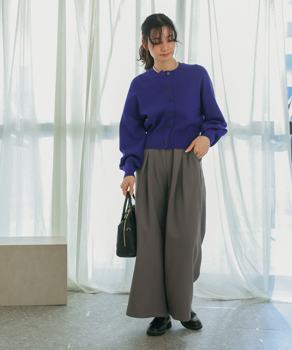 袖ドルマンニットカーディガン