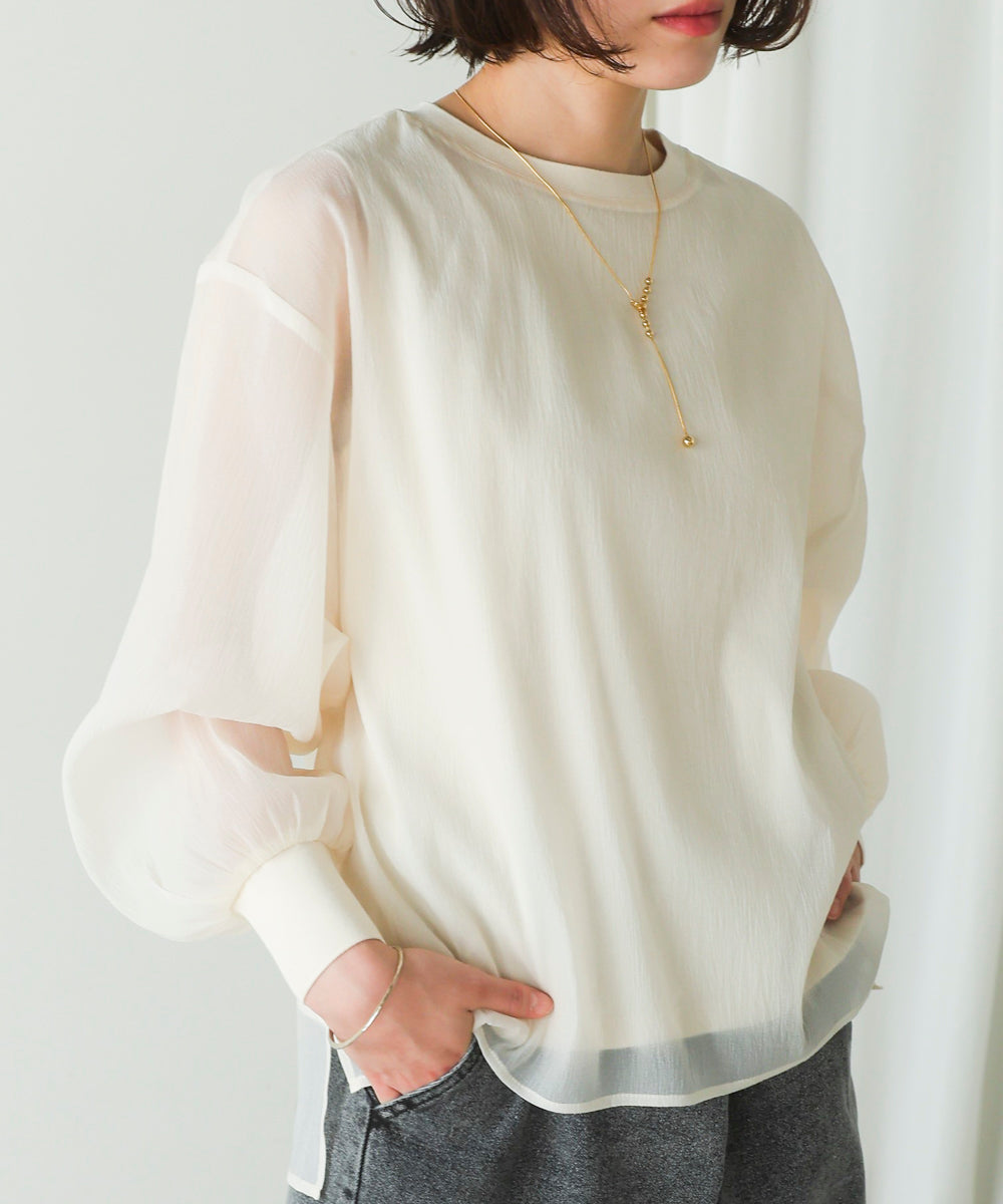 シアーレイヤードプルオーバー