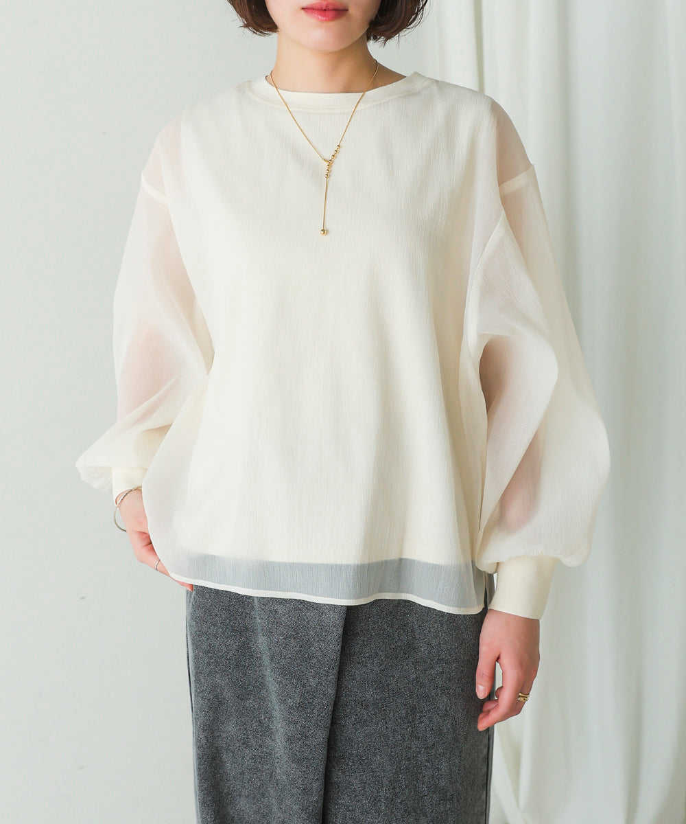 シアーレイヤードプルオーバー