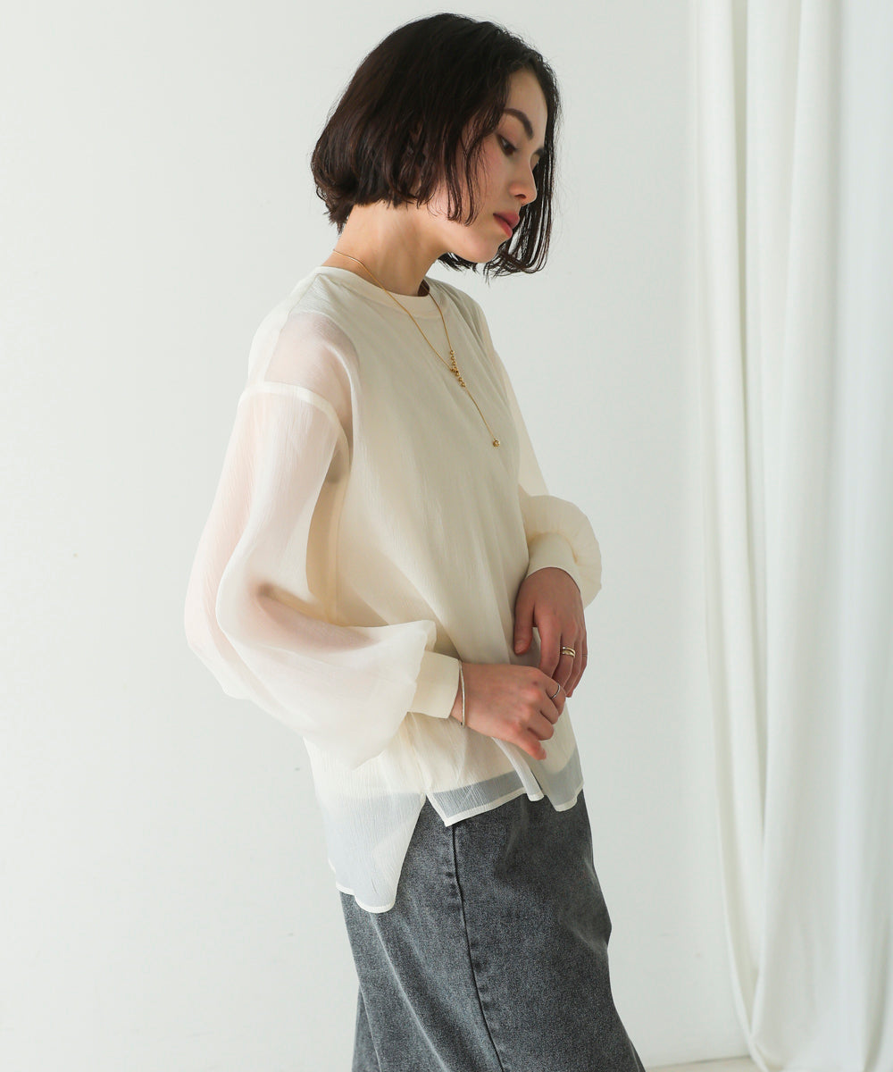 シアーレイヤードプルオーバー