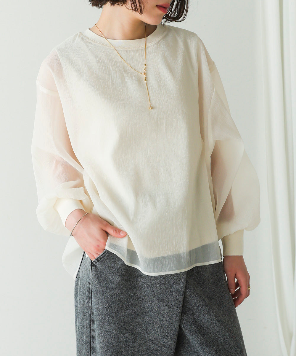 シアーレイヤードプルオーバー