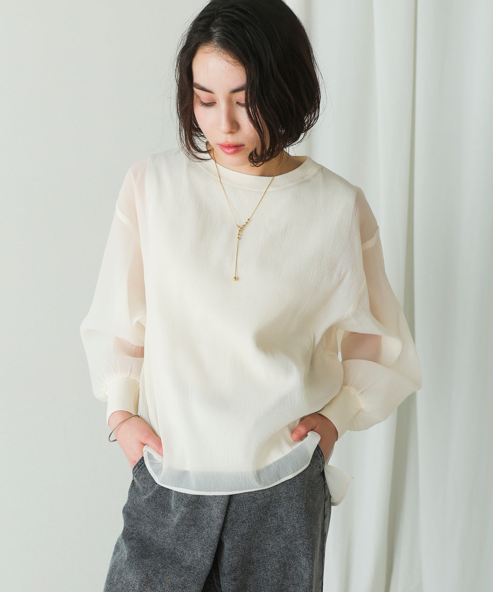 シアーレイヤードプルオーバー