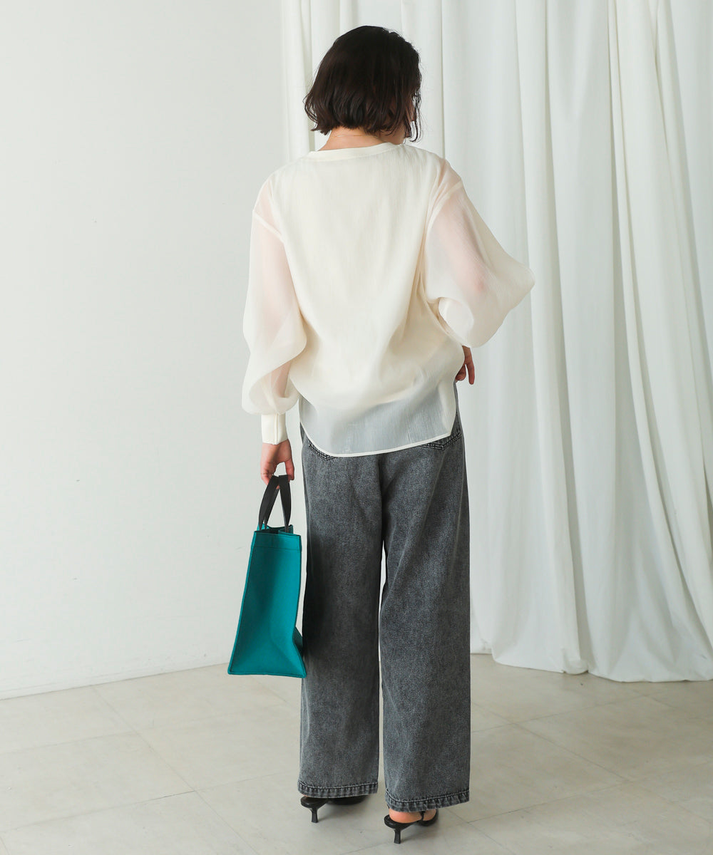 シアーレイヤードプルオーバー