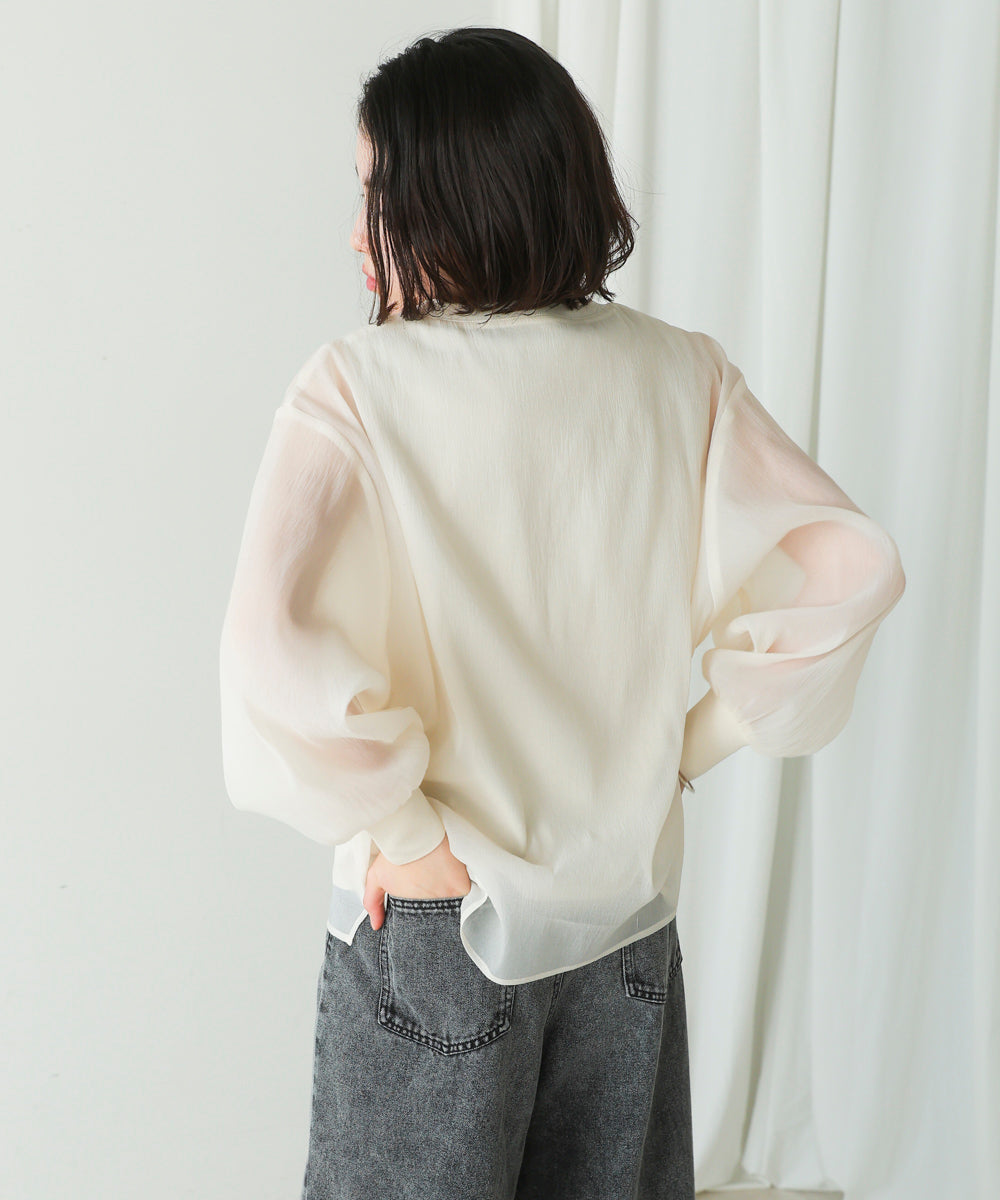 シアーレイヤードプルオーバー