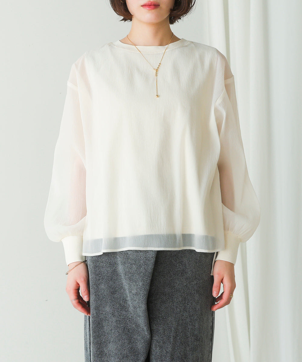 シアーレイヤードプルオーバー