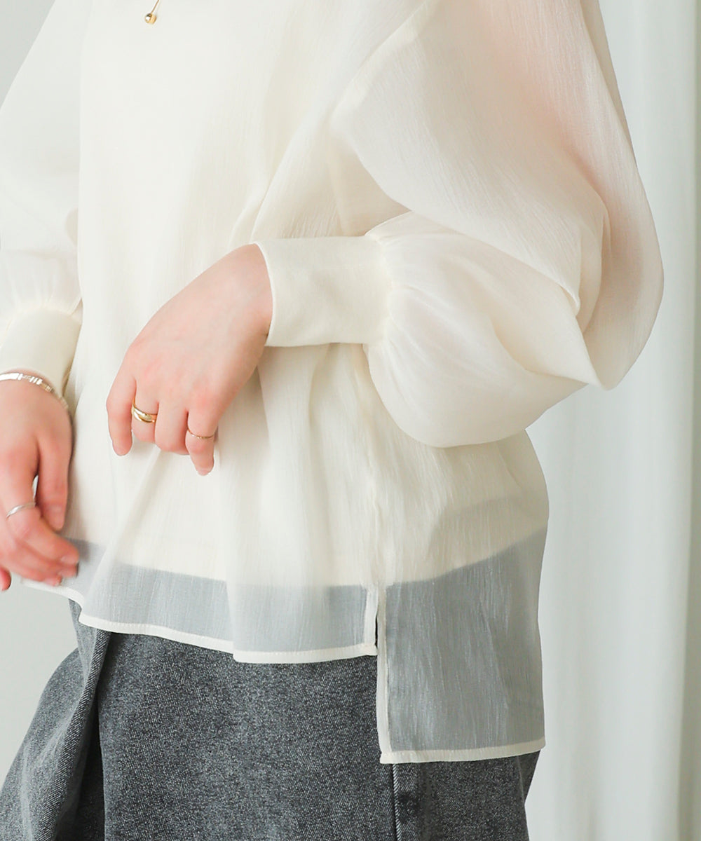 シアーレイヤードプルオーバー