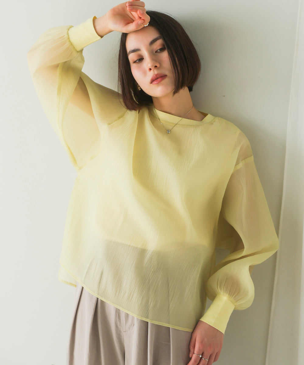 シアーレイヤードプルオーバー