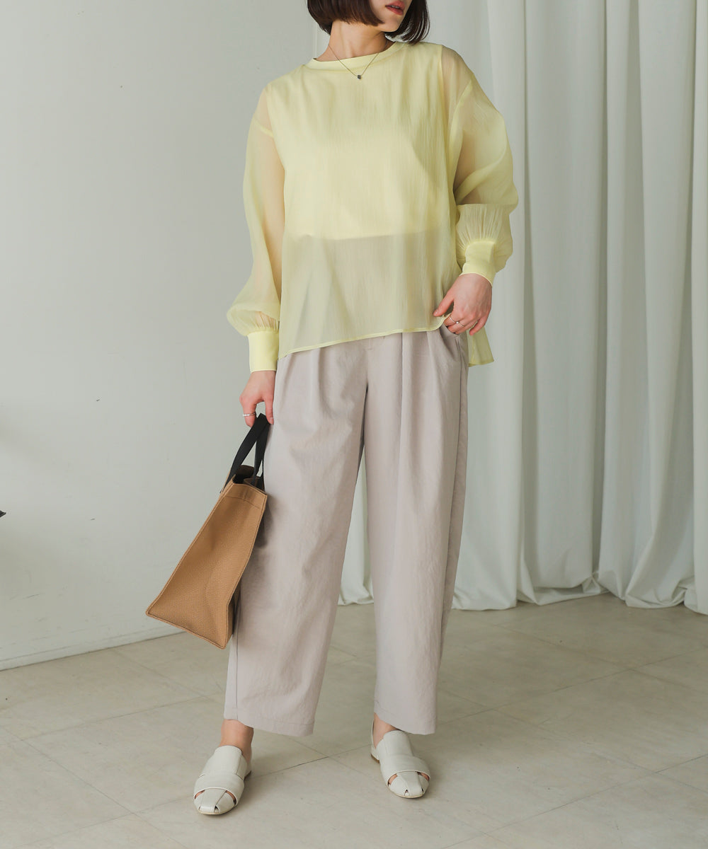 シアーレイヤードプルオーバー