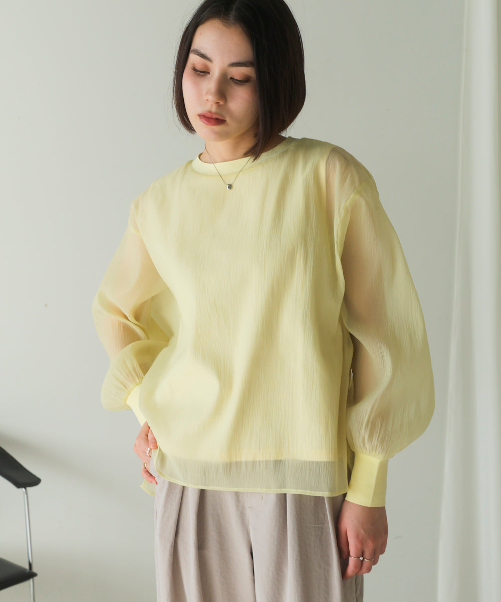 シアーレイヤードプルオーバー