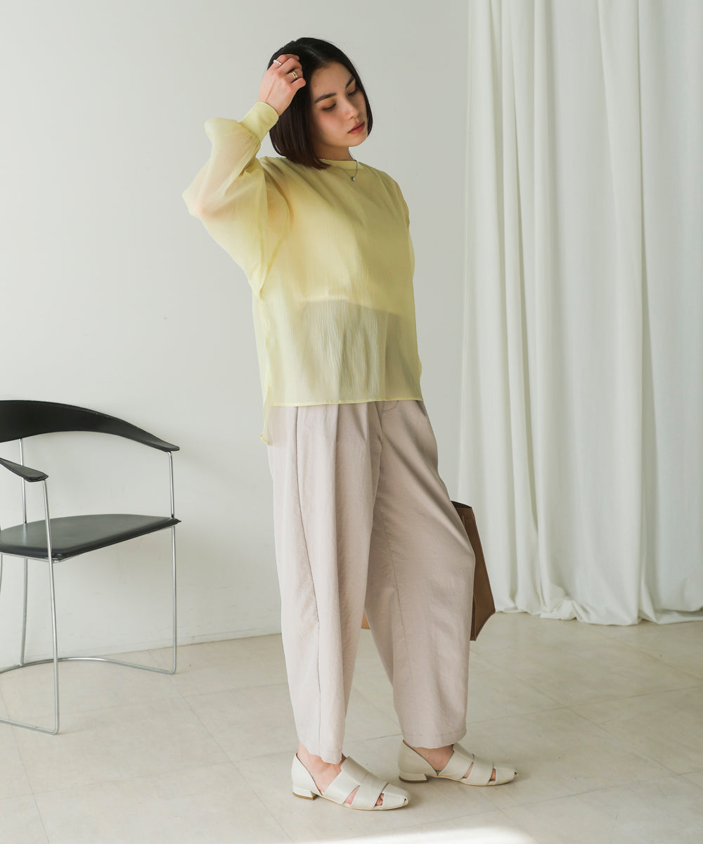 シアーレイヤードプルオーバー