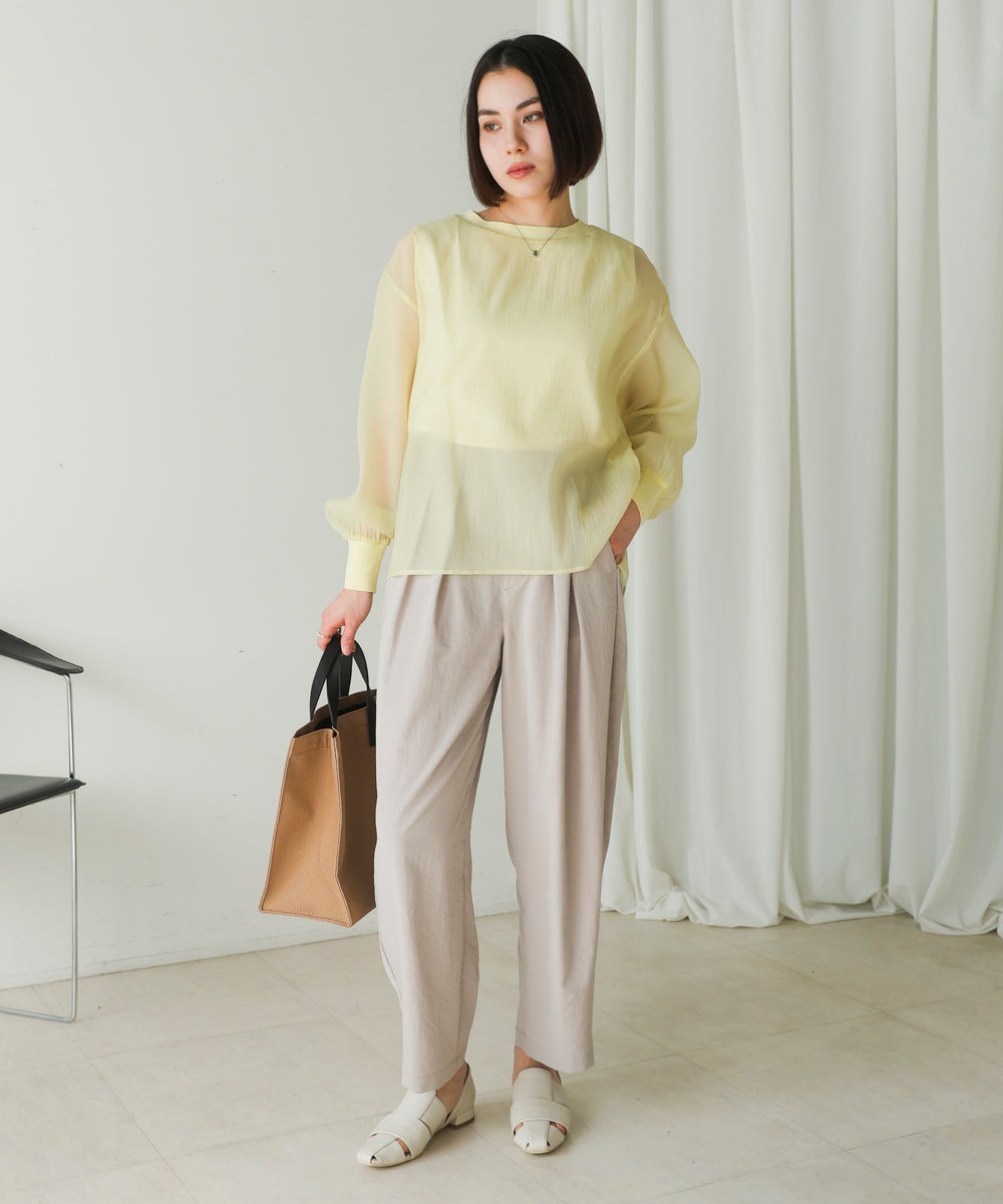 シアーレイヤードプルオーバー