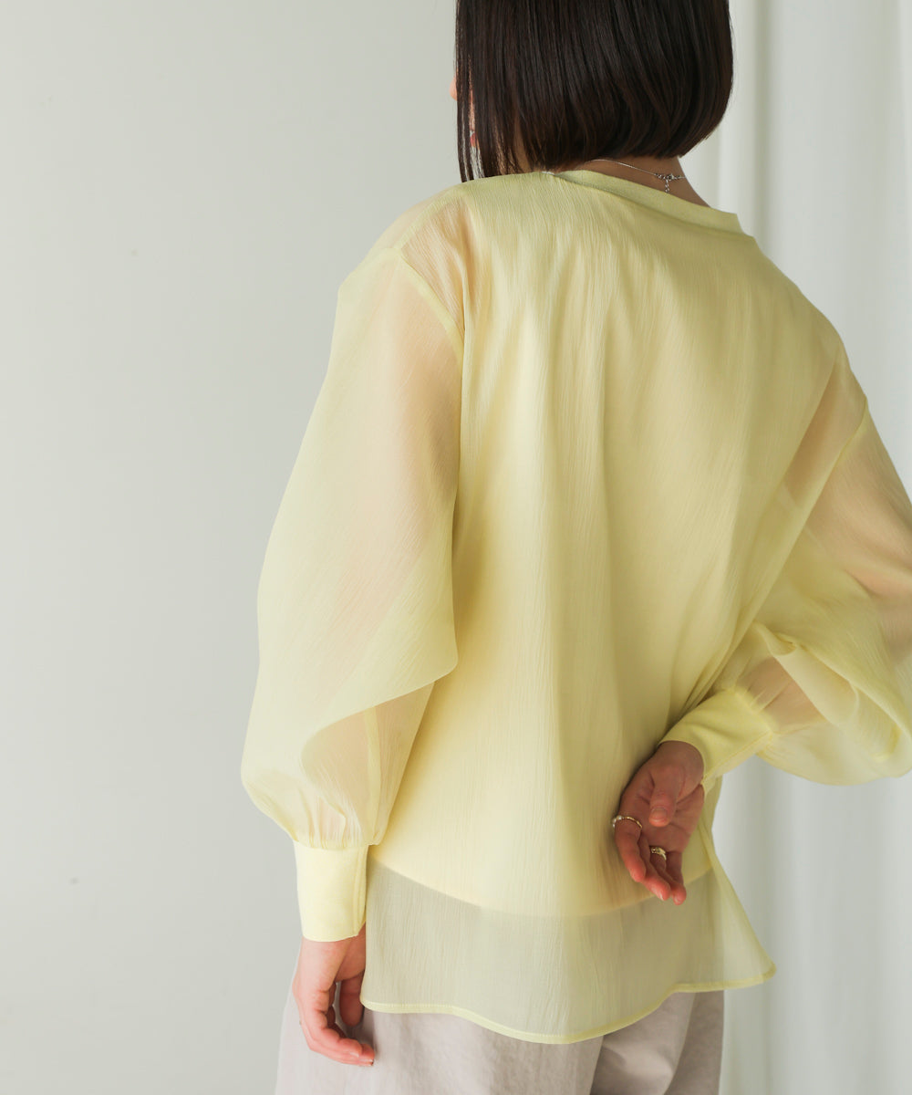 シアーレイヤードプルオーバー