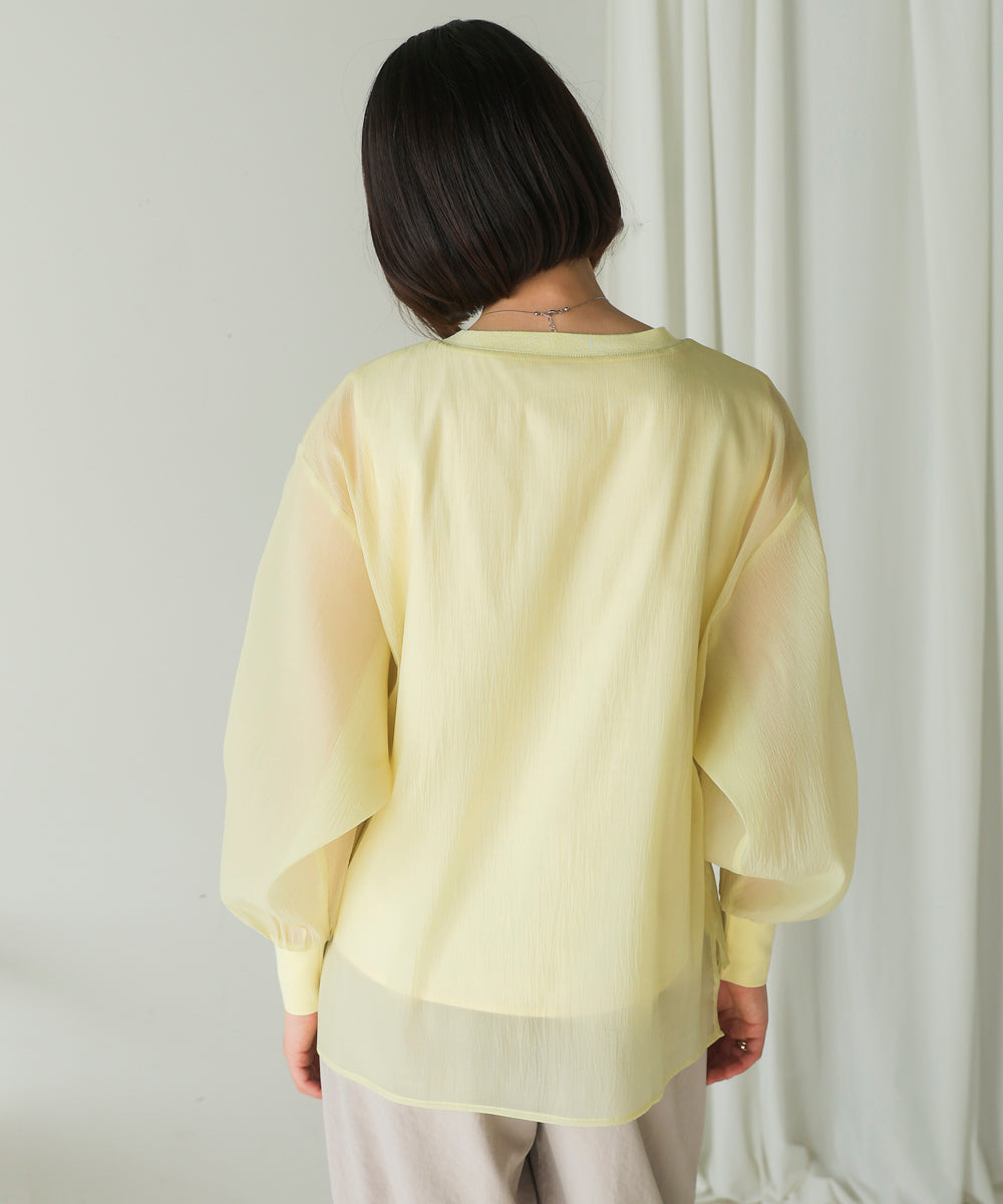 シアーレイヤードプルオーバー