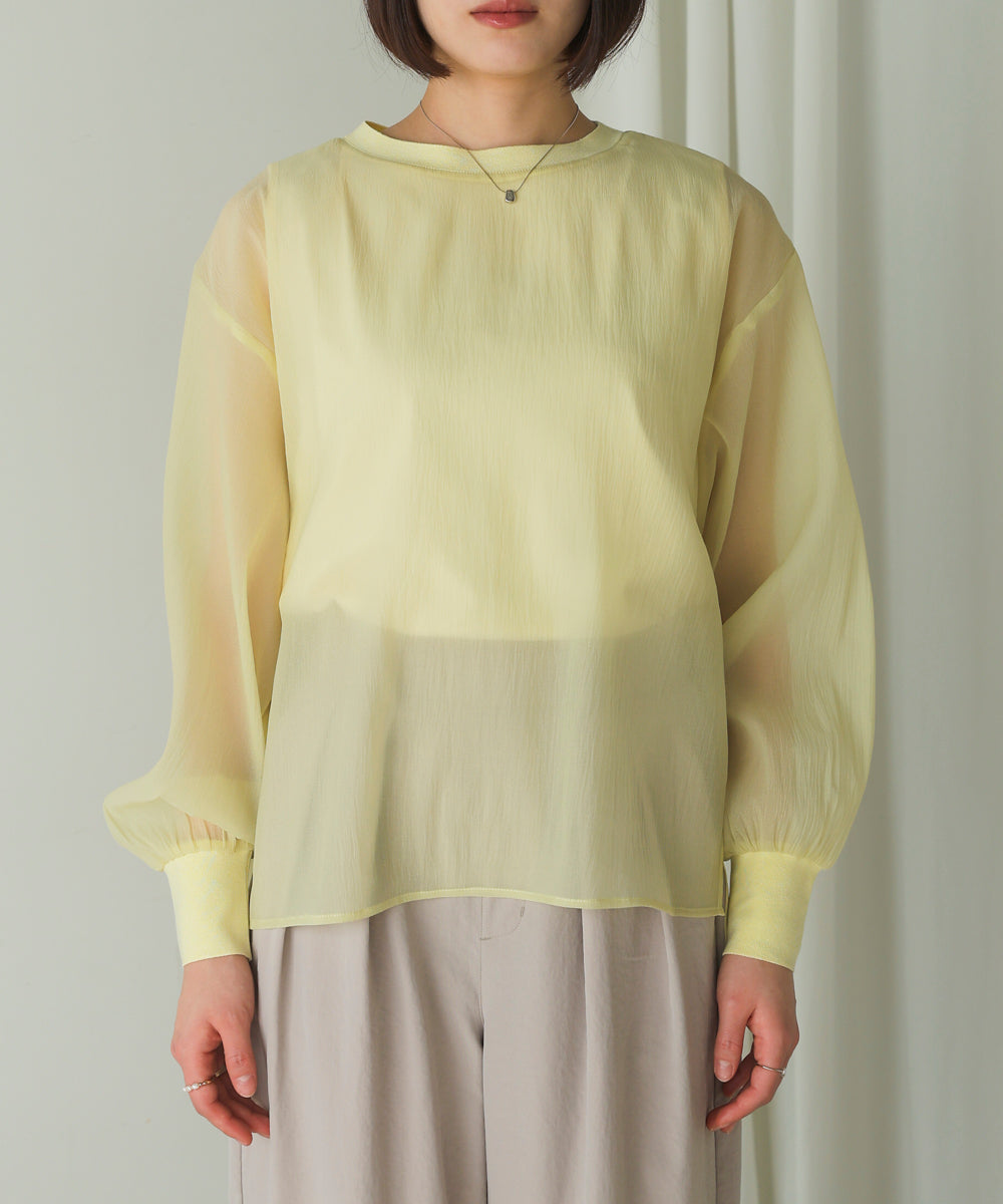 シアーレイヤードプルオーバー