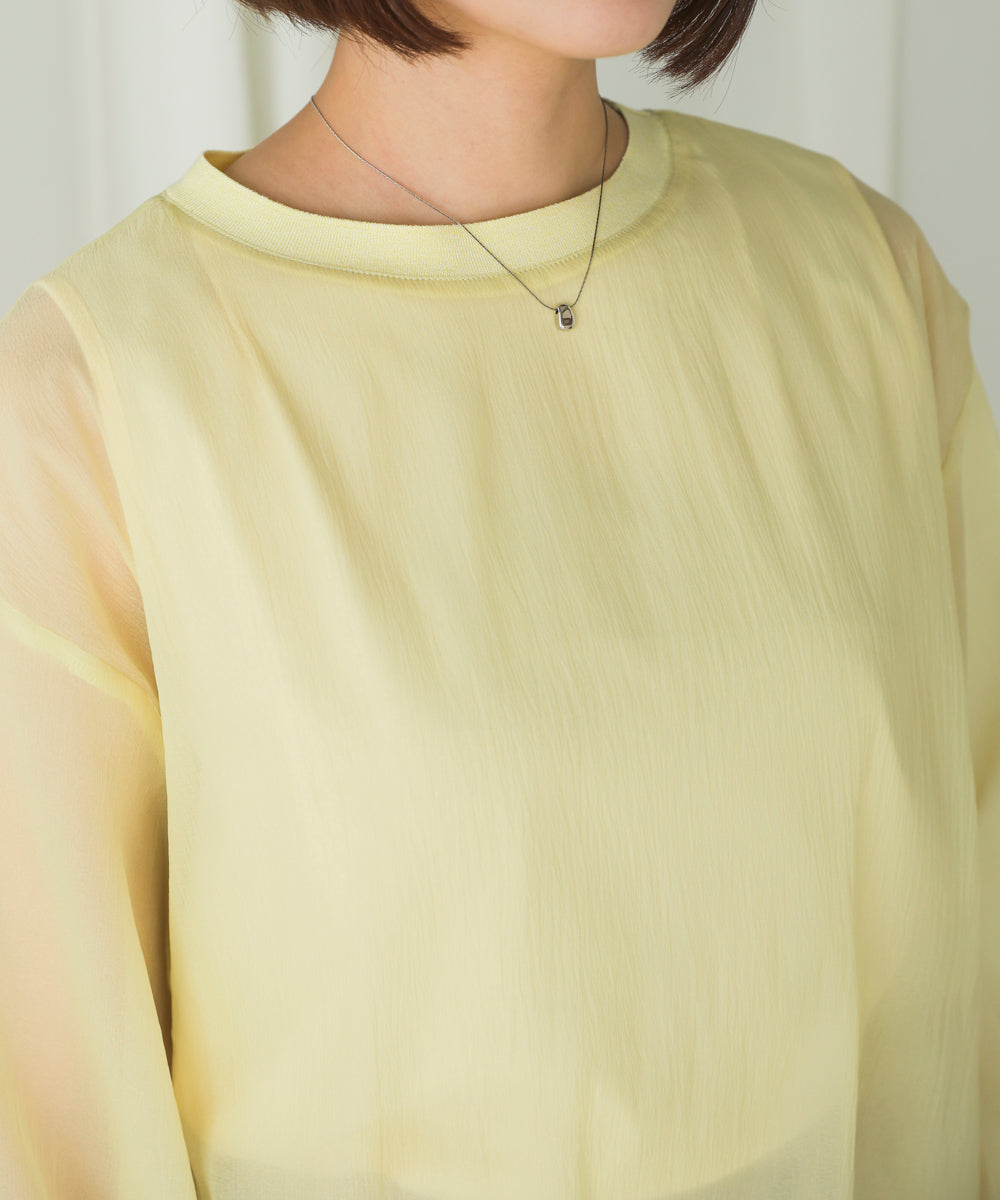 シアーレイヤードプルオーバー