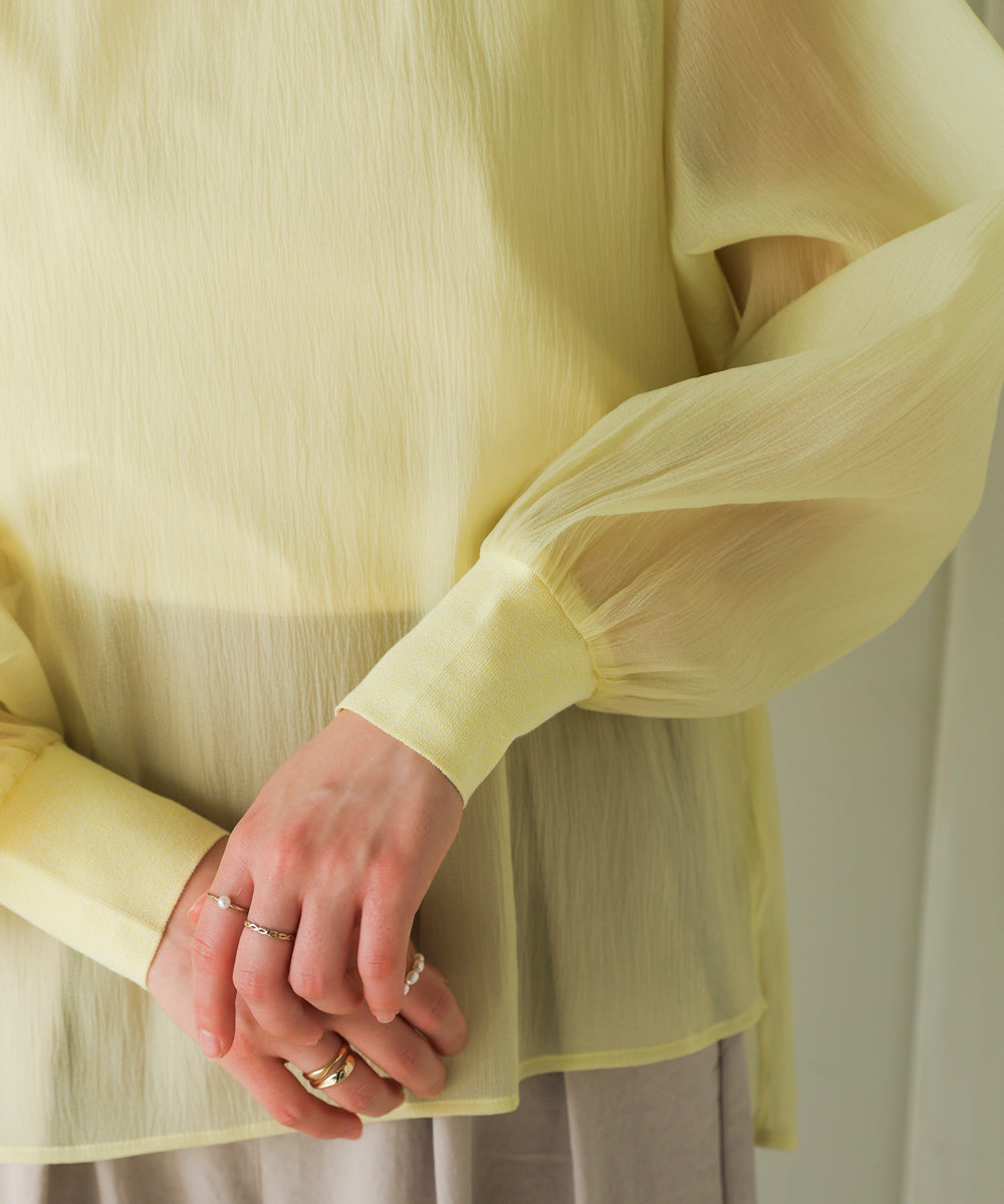 シアーレイヤードプルオーバー