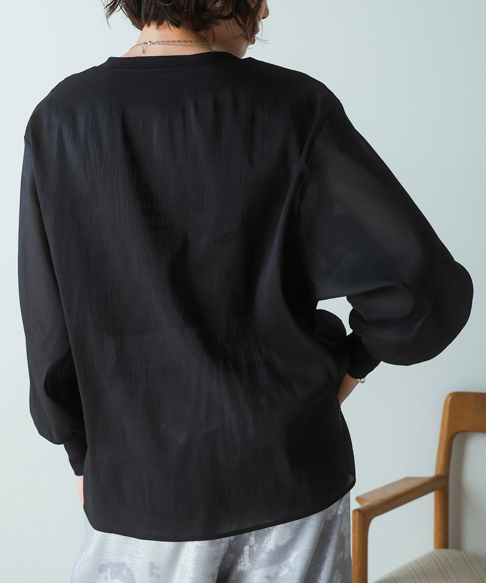 シアーレイヤードプルオーバー