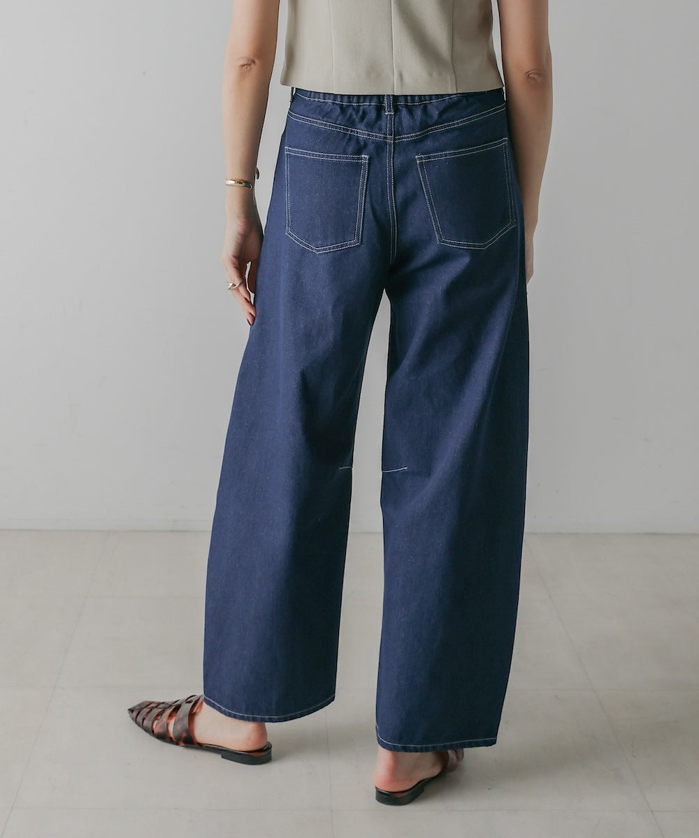 【M・Lサイズ展開】DENIM CURVE PANTS