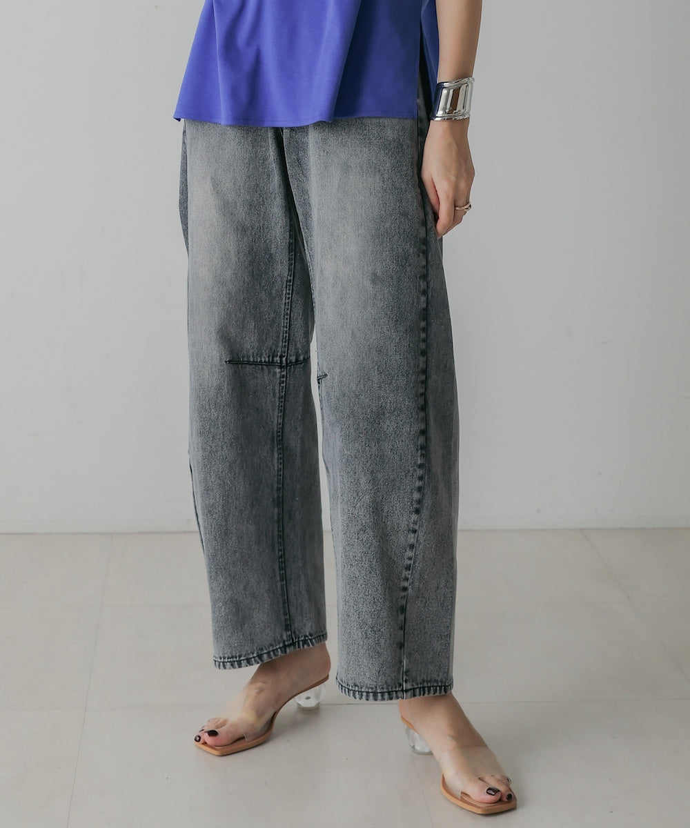 【M・Lサイズ展開】DENIM CURVE PANTS