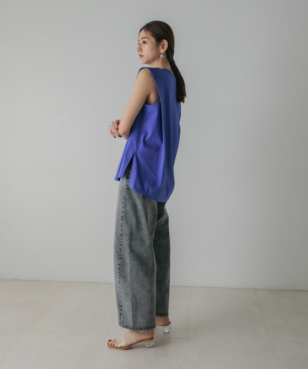 【M・Lサイズ展開】DENIM CURVE PANTS