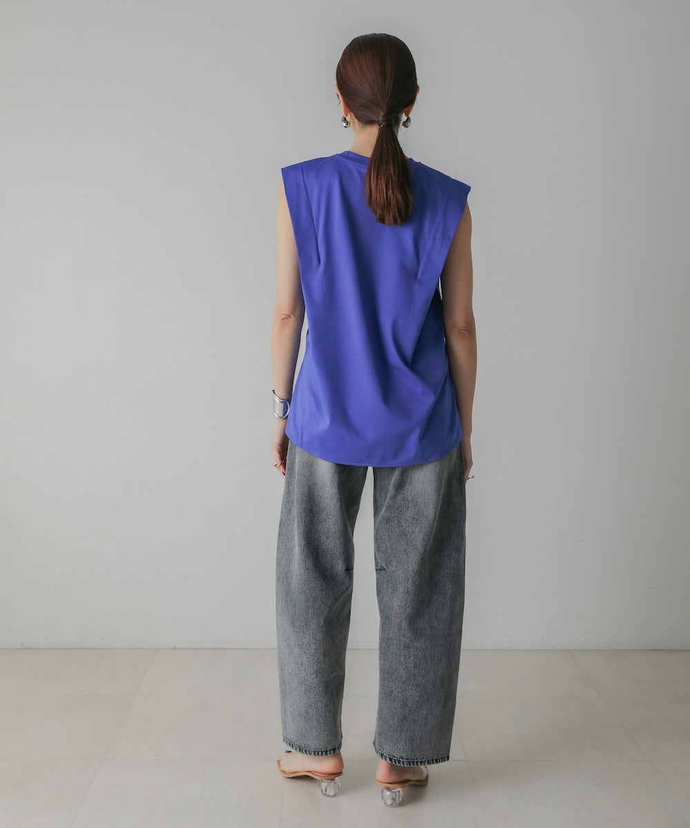 【M・Lサイズ展開】DENIM CURVE PANTS
