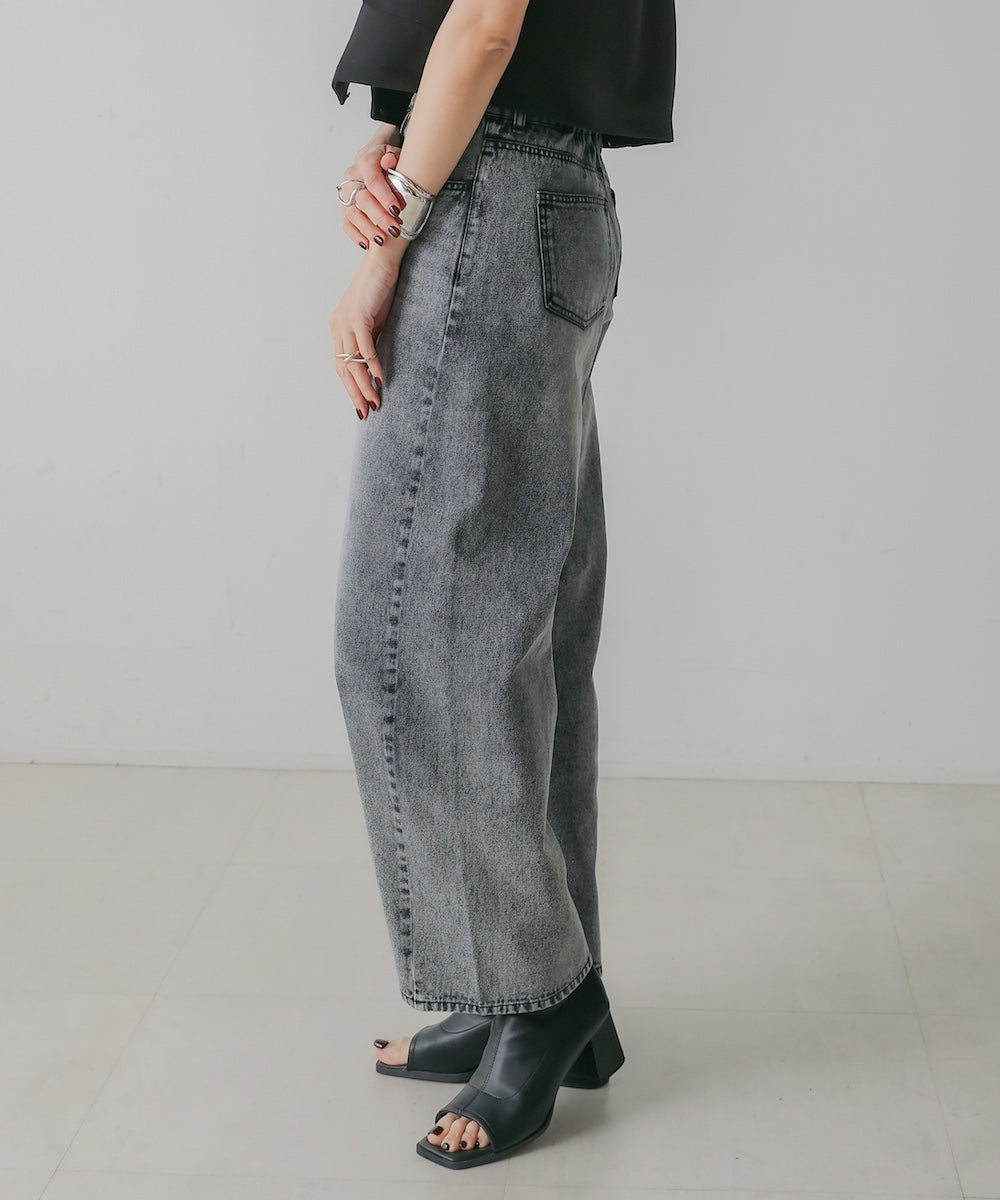 【M・Lサイズ展開】DENIM CURVE PANTS